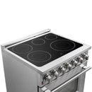 FORNO 2-Piece Appliance Package - 30-Inch Electric Range and 31-Inch Refrigerator, Left Hinge in Stainless Steel FBDL-013-02CAUS - MyBBQDirect