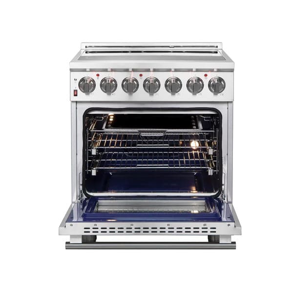 FORNO 2-Piece Appliance Package - 30-Inch Electric Range and 36-Inch French Door Refrigerator in Stainless Steel FBDL-013-03CAUS - MyBBQDirect
