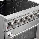 FORNO 2-Piece Appliance Package - 30-Inch Electric Range and 31-Inch Refrigerator, Right Hinge in Stainless Steel FBDL-013-01CAUS