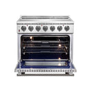 FORNO 2-Piece Appliance Package - 36-Inch Electric Range and 36-Inch Side by Side Refrigerator with Water Dispenser in Stainless Steel FBDL-013-09CAUS - MyBBQDirect