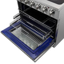 FORNO 2-Piece Appliance Package - 36-Inch Electric Range and 36-Inch French Door Refrigerator in Stainless Steel FBDL-013-08CAUS - MyBBQDirect