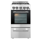Forno 20″ Lamazze Gas Range with 4 Sealed Burners - FFSGS6265-20
