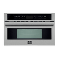 FORNO Capoliveri 30 Inch Stainless-Steel 1000 Watts Microwave Drawer 1.2 cu.ft. - FMWDR3000-30