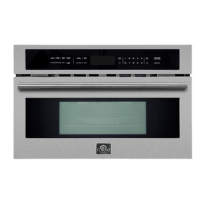 FORNO Capoliveri 30 Inch Stainless-Steel 1000 Watts Microwave Drawer 1.2 cu.ft. - FMWDR3000-30