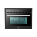 FORNO Oliena Espresso Black 24″ 1750 Watt Compact Oven & 1000 Watt Microwave, 1.6 cu. ft. - FMWDR3093-24BLK