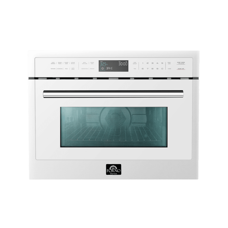 FORNO Oliena Espresso Black 24″ 1750 Watt Compact Oven & 1000 Watt Microwave, 1.6 cu. ft. - FMWDR3093-24BLK