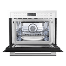 FORNO Oliena Espresso Black 24″ 1750 Watt Compact Oven & 1000 Watt Microwave, 1.6 cu. ft. - FMWDR3093-24BLK