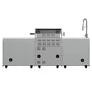 FORNO Bulnes Outdoor Kitchen 30-Inch BBQ 60,000 BTU, with Sear, Rotisserie Infrared Burners, 1.8 Cu.Ft. Beverage Center, & Black/White Countertops - MyBBQDirect