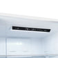 Close-up view of the control panel inside the Forno 31-inch left-hinge refrigerator in white, displaying digital temperature settings and touch controls for precise cooling management and user-friendly operation.