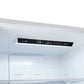 Close-up of the control panel inside the FORNO 31-inch right-hinge refrigerator in stainless steel, featuring a digital display with touch controls for precise temperature management.