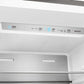 Close-up view of the digital control panel inside the FORNO pro-style refrigerator from the 3-Piece Appliance Package, featuring a sleek LED display with touch controls for temperature adjustment, mode selection, and interior lighting management.