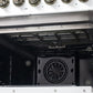 FORNO Galiano 48-Inch French Door Dual Fuel Range with 8 Burners and 6.58 Cu. Ft. Electric Convection Oven in Black/White with Antique Brass Trim - MyBBQDirect