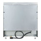 Rear view of the FORNO Paolo 36-Inch Electric Range in black, showing the appliance’s power connection panel, ventilation slots, and flat-back design for streamlined installation.