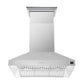 Forno Appliance Package - 48" Dual Fuel Range, Wall Mount Range Hood and 60" Refrigerator with Modern Grill Trim, FBDL-017-04CAUS