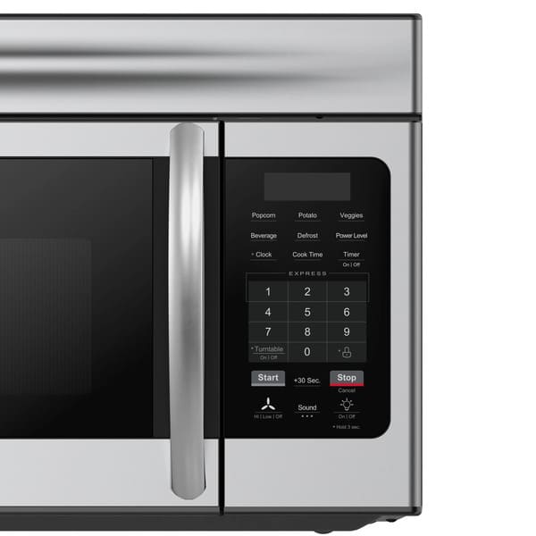 Forno FOTR3007 30-Inch Over-the-Range Microwave Close-Up of LED Touch Control Display Panel