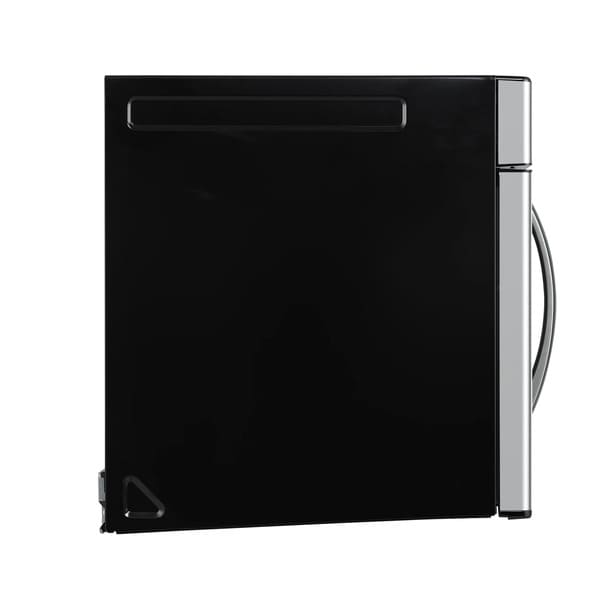 Forno FOTR3007 30-Inch Over-the-Range Microwave Left Side View Showing Stainless Steel Finish and Ventilation Details