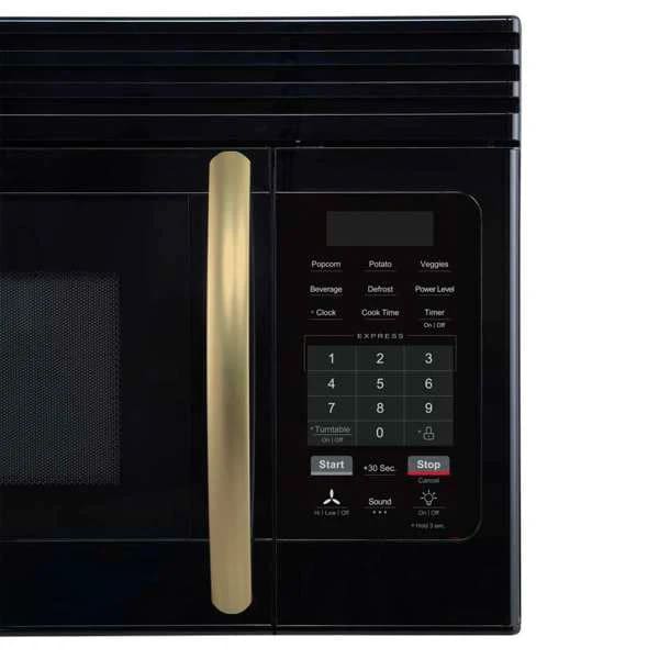 Forno FOTR3007 30-Inch Over-the-Range Microwave Black, Close-up View of LED Touch Control Display Panel