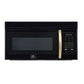Forno FOTR3007 30-Inch Over-the-Range Microwave in Black, Front View with Handle and Control Panel Visible