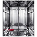 Interior view of the Forno Pozzo 24-Inch Built-In Dishwasher, highlighting adjustable racks, stainless-steel tub, and spacious layout for efficient cleaning.