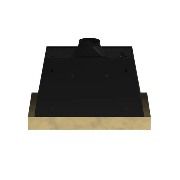 Rear view of the Forno Vittorio Wall Mount Range Hood, showing the venting outlet and mounting structure designed for secure wall installation and efficient air duct connection.