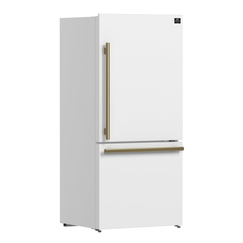 Forno Milano Espresso 31-Inch 17.2 cu. ft. Bottom Freezer Right Swing Door Refrigerator - FFFFD1785-31