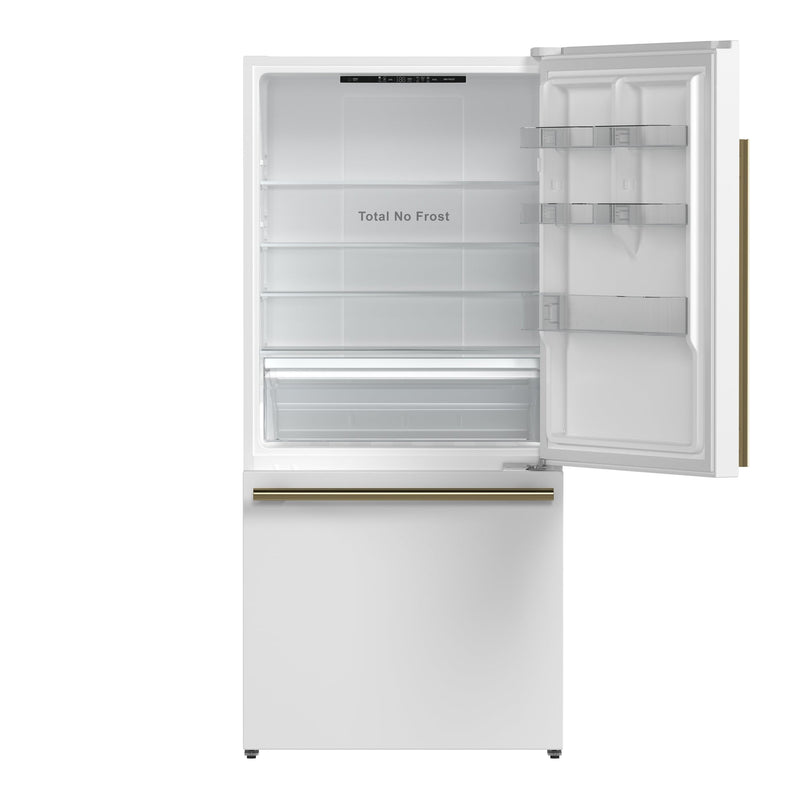 Forno Milano Espresso 31-Inch 17.2 cu. ft. Bottom Freezer Right Swing Door Refrigerator - FFFFD1785-31