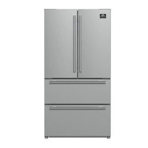 FORNO 2-Piece Appliance Package - 30-Inch Electric Range and 36-Inch French Door Refrigerator in Stainless Steel FBDL-013-03CAUS - MyBBQDirect