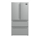 FORNO 3-Piece Appliance Package - 36-Inch Marco Gas Range, French Door Refrigerator, & Dishwasher in Stainless Steel FBDL-009-01CAUS - MyBBQDirect
