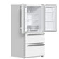 FORNO 2-Piece Appliance Package - 30-Inch Slide-In Induction Range and 36-Inch French Door Refrigerator in White with Stainless Steel Handle FBDL-014-08CAUS - MyBBQDirect