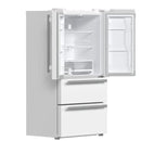 FORNO 2-Piece Appliance Package - 30-Inch Slide-In Induction Range and 36-Inch French Door Refrigerator in White with Stainless Steel Handle FBDL-014-08CAUS - MyBBQDirect