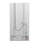 FORNO 2-Piece Appliance Package - 30-Inch Slide-In Induction Range and 36-Inch French Door Refrigerator in White with Stainless Steel Handle FBDL-014-08CAUS - MyBBQDirect