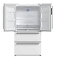 FORNO 2-Piece Appliance Package - 30-Inch Slide-In Induction Range and 36-Inch French Door Refrigerator in White with Stainless Steel Handle FBDL-014-08CAUS - MyBBQDirect