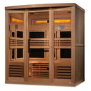 Golden Designs 6-Person Full Spectrum PureTech™ Near Zero EMF FAR Infrared Sauna with Himalayan Salt Bar Canadian Hemlock - GDI-8260-01