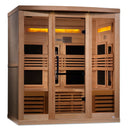 Golden Designs 6-Person Full Spectrum PureTech™ Near Zero EMF FAR Infrared Sauna with Himalayan Salt Bar Canadian Hemlock - GDI-8260-01