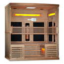 Golden Designs 6-Person Full Spectrum PureTech™ Near Zero EMF FAR Infrared Sauna with Himalayan Salt Bar Canadian Hemlock - GDI-8260-01