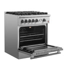 Forno Appliance Package - 30" Gas Range with Griddle, 31" Refrigerator and Tall Tub Dishwasher, FBDL-012-01CAUS