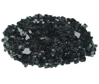Majestic onyx fire glass media