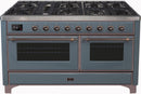 ILVE majestic II 60" lit burner in grey