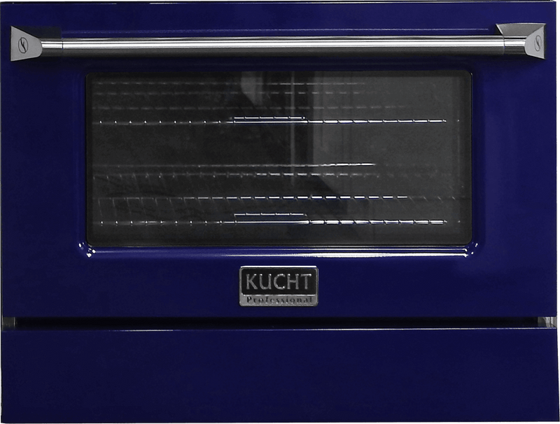 Kucht 30-Inch Pro-Style Dual Fuel Range in Stainless Steel with Blue Oven Door KDF302-B