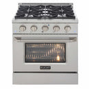 Kucht 30-Inch Pro-Style Dual Fuel Range in Stainless Steel KDF302-S