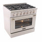 Kucht 36-Inch Pro-Style Dual Fuel Range in Stainless Steel KDF362-S