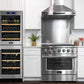 Kucht 4-Piece Appliance Package - 36-Inch Dual Range, 36-Inch Panel Ready Refrigerator, Under Cabinet Hood, & Panel Ready Dishwasher