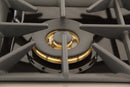 Kucht 48-Inch Pro-Style Dual Fuel Range in Stainless Steel with Black Oven Door KDF482-K