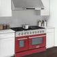 Kucht 48-Inch Pro-Style Dual Fuel Range in Stainless Steel with Red Oven Door KDF482-R