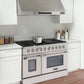 Kucht 4-Piece Appliance Package - 48" Dual Fuel Range, 36" Panel Ready Refrigerator, Under Cabinet Hood, & Panel Ready Dishwasher
