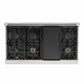 Kucht 5-Piece Appliance Package - 48" Dual Fuel Range, 36" Panel Ready Refrigerator, Wall Mount Hood, Panel Ready Dishwasher, & Microwave Drawer