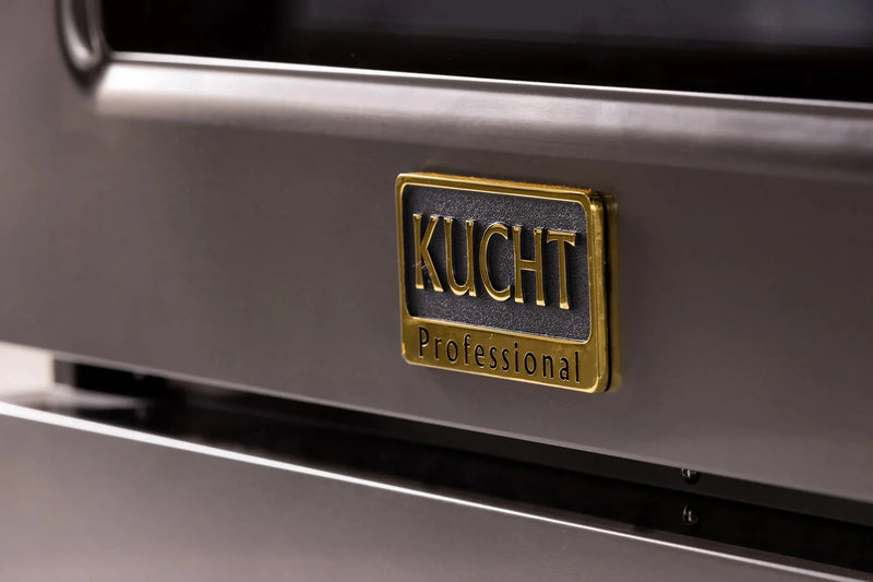 KUCHT Gemstone Professional 30-Inch 4.2 Cu. Ft. Dual Fuel Range for Propane Gas with Sealed Burners and Convection Oven in Titanium Stainless Steel KED304/LP