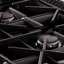 KUCHT Gemstone Professional 36-Inch 5.2 cu. ft. Propane Gas Range with Sealed Burners and Convection Oven in Titanium Stainless Steel with Gold Accents KEG363/LP