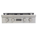 Kucht 30 in. Professional 4 Burner Gas Stovetop in Stainless Steel KFX309T