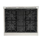 Kucht 4-Piece Appliance Package - 30-Inch Dual Fuel Range, 36-Inch Panel Ready Refrigerator, Under Cabinet Hood, & Panel Ready Dishwasher
